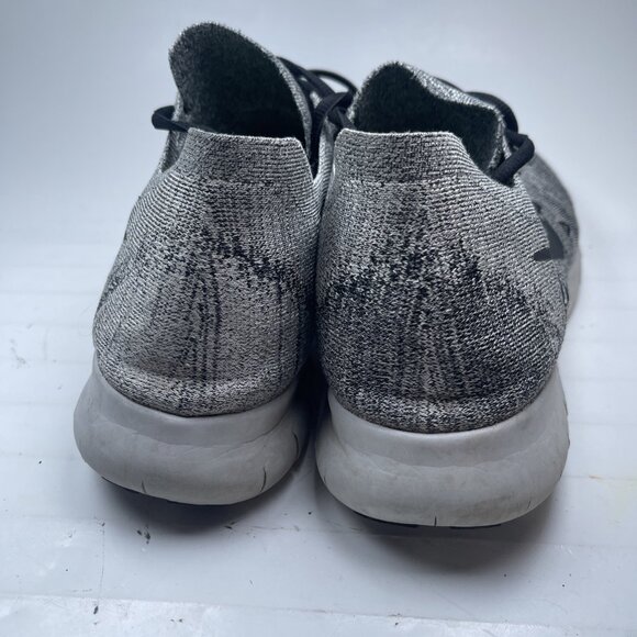 Nike Free RN Flyknit White Black Oreo Men’s Running Shoes 880843-101 Size 13 - Picture 4 of 16